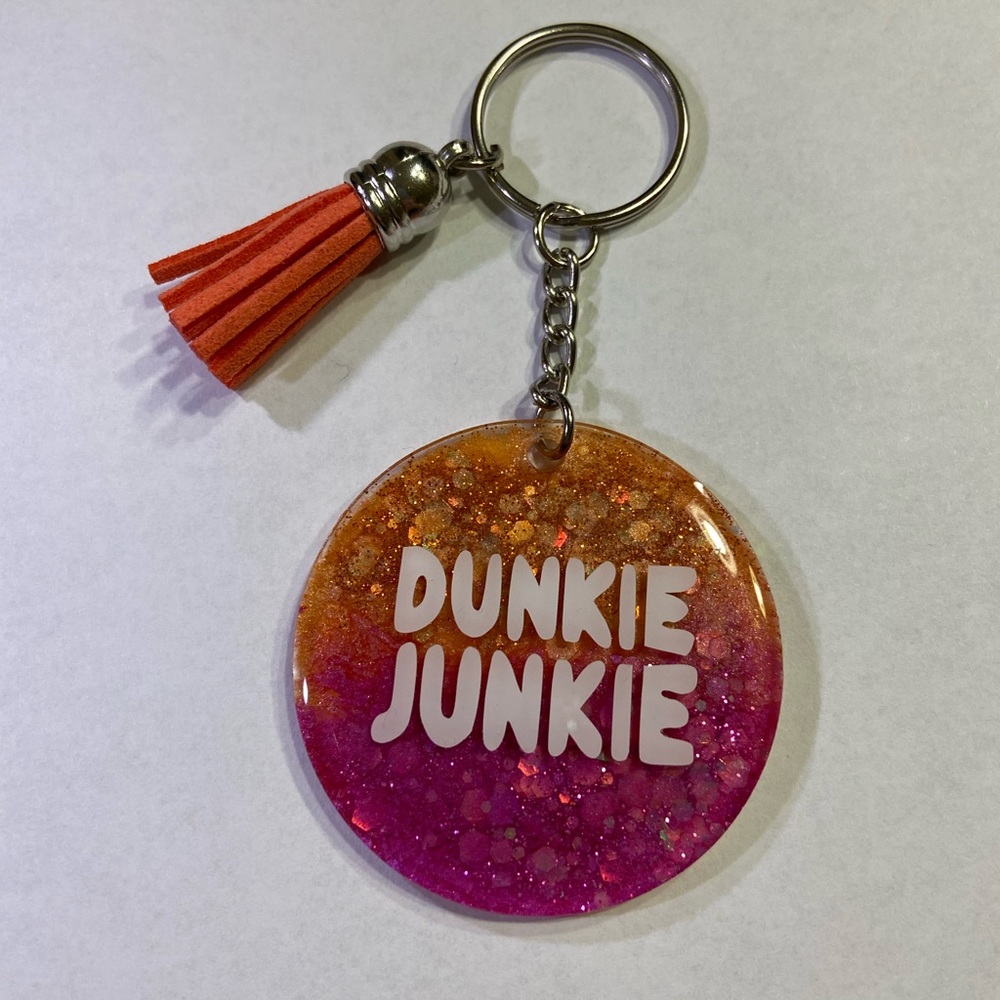 Handmade resin keychain